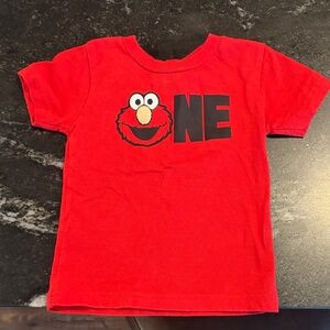 Sesame Street Red Elmo ONE Short Sleeve Tee Shirt